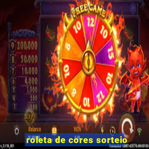 roleta de cores sorteio